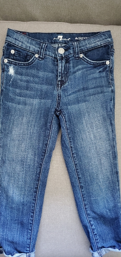 Girls 7 for all mankind the skinny crop & roll